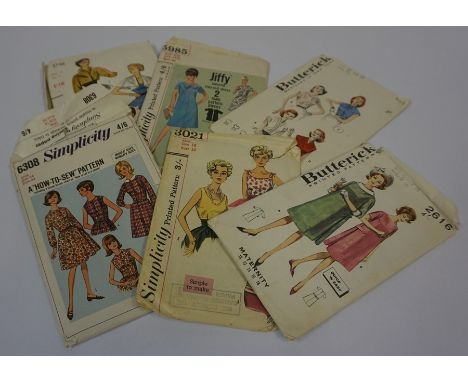 A Quantity of Vintage Sewing Patterns, circa 1950s, to include examples by Simplicity, Butterick, Jiffy, McCalls, Maudella, L