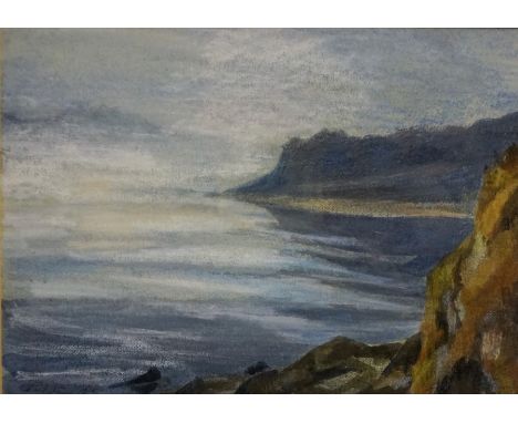 Perpetua Pope RSW (Scottish 1916-2013) "Mist on Islay" Watercolour, signed lower left, 17 x 24cm, framed, Provenance- The Mac