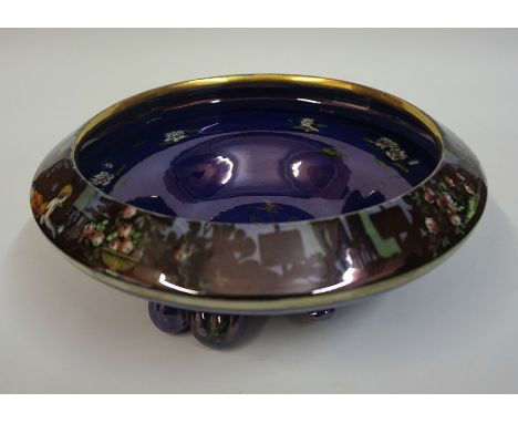 A Wilkinson,s "Pans Garden" Lustre Bowl, 27cm diameter