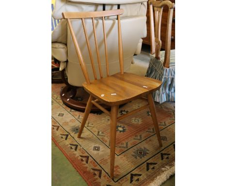 Ercol teak bar back chair. 