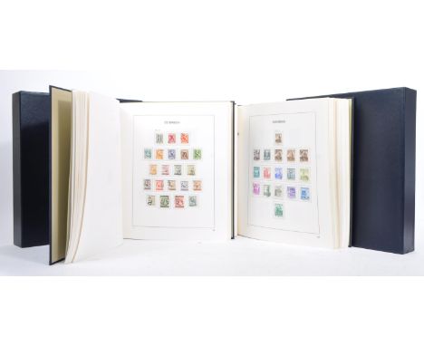 A collection of two vintage 20th century Austrian Osterreich Davo stamps albums. The lot to include Volume I &amp; II. The al