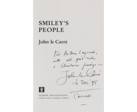 Le Carré (John) Smiley's People, first edition, signed presentation inscription from the author to title, original boards, sl