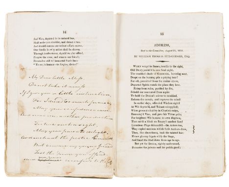 Byron (George Gordon Noel, Lord) The Genuine Rejected Addresses, presented to the Committee of Management for Drury-Lane Thea