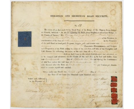 Brighton and Shoreham Road.- Bargain and sale of "such Proportion of the Tolls... By virtue... An Act for making and maintain
