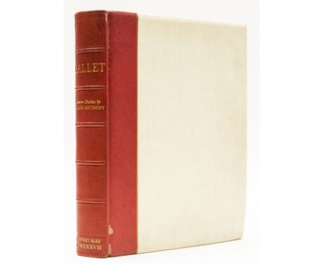 Ballet.- Anthony (Gordon) Ballet: Camera Studies, number 46 of 100 copies signed by the author, tipped in photographic plates