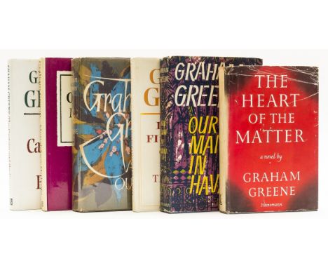 Greene (Graham) The Heart of the Matter, ink ownership inscription, browning to endpapers, spine faded, spine ends and corner