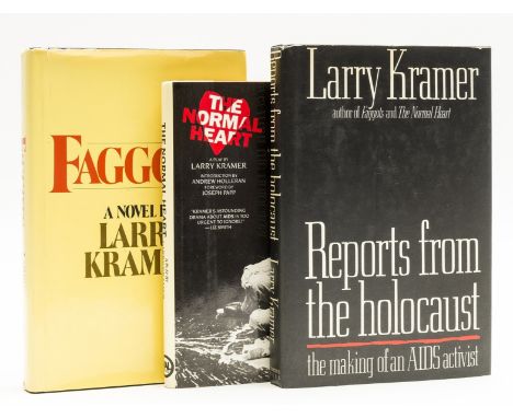 Kramer (Larry) Reports from the Holocaust: the making of an AIDS activist, signed presentation inscription from the author to