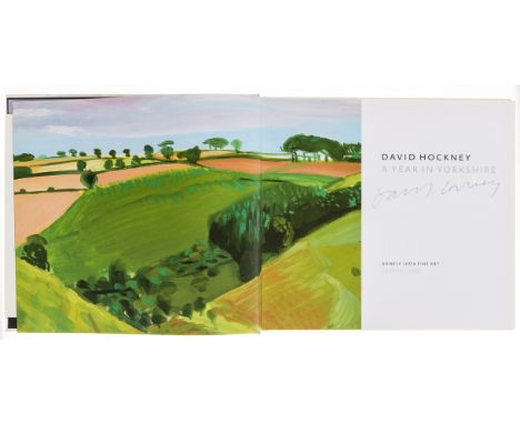 Hockney (David ) A Year in Yorkshire, first edition, signed by the author/ artist on title, illustrations by Hockney, gallery