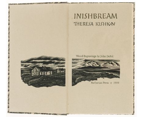 Kishkan (Theresa) Inishbream, one of 175 copies signed by the author, wood-engravings by John DePol, Mission, BC, Barbarian P