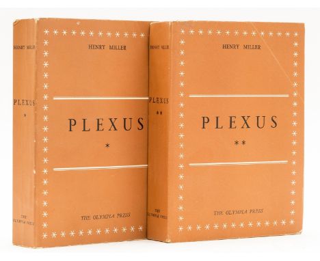 Miller (Henry) The Rosy Crucifixion Book Two Plexus, 2 vol., first edition, limited edition, edges foxed, original fawn wrapp