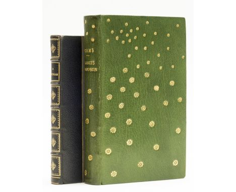 NO RESERVE Bindings.- Thompson (Francis) Selected Poems, portrait frontispiece, charming 20th century green crushed morocco, 