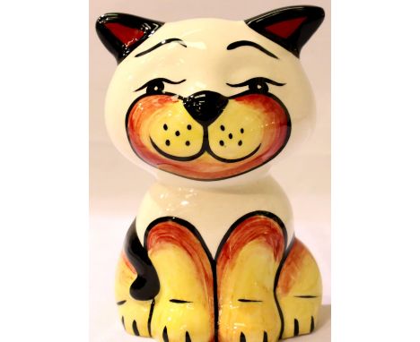 Lorna Bailey limited edition cat, Mack 1/1, H: 13 cm. P&P Group 1 (£14+VAT for the first lot and £1+VAT for subsequent lots)C