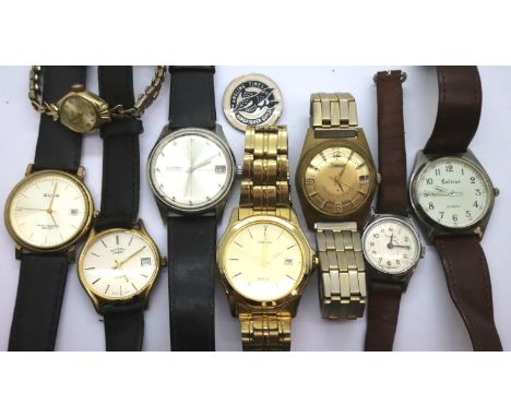 Mixed vintage wristwatches including Rotary and Citizen examples. P&amp;P Group 1 (£14+VAT for the first lot and £1+VAT for s