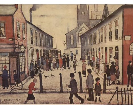 LAWRENCE STEPHEN LOWRY RA (1887-1976) limited edition print Fever Van, signed lower-right, unnumbered with gallery blind stam