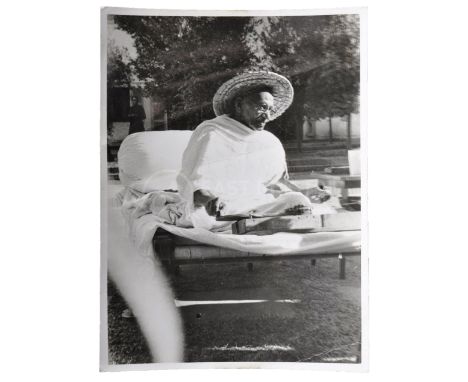 Mahatma Gandhi (1869-1948) - a previously unseen photograph of Gandhi taken by either his personal physician Doctor Kanuga, o