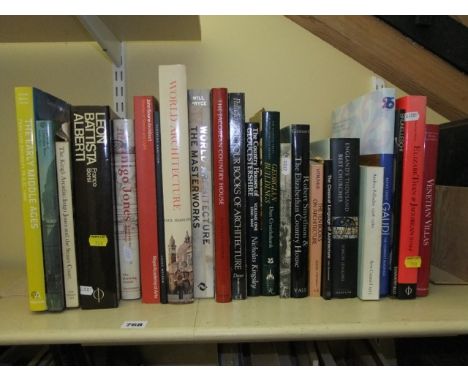 A collection of good quality architectural reference books including world architecture by Paul Hamlyn, Inigo Jones, Gaudi, J