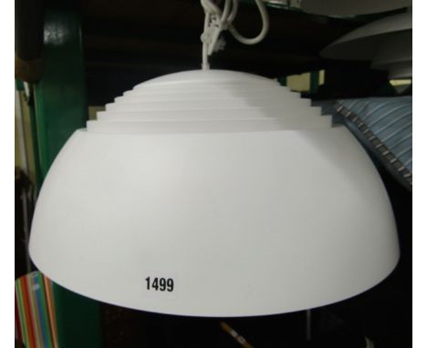 A Skandium pendant light by Lewis Pulsen, The AJ Royal model in white spun aluminium, 50cm diameter