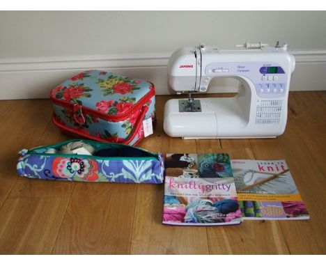 A Janome DC3050 Décor electric sewing machine, complete with instruction manual, foot pedal, etc with receipt of purchase Mar