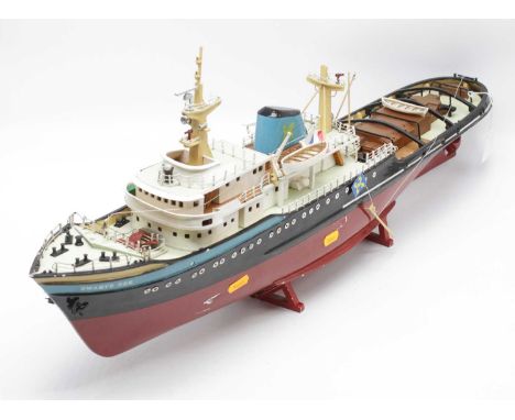 A scale model of the Zwarte Zee ship, 75cm