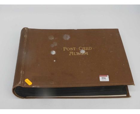 A Victorian postcard album containing mainly topographical and architectural views 