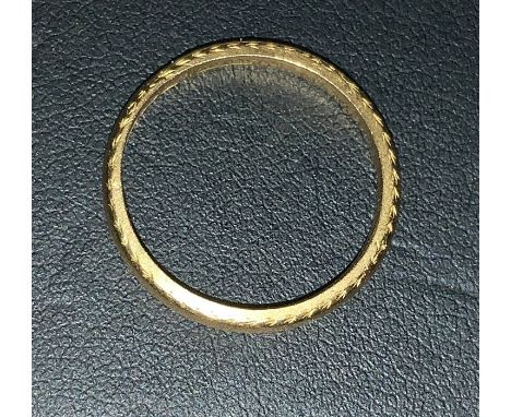 22 ct gold Wedding ring 2.51 grams 