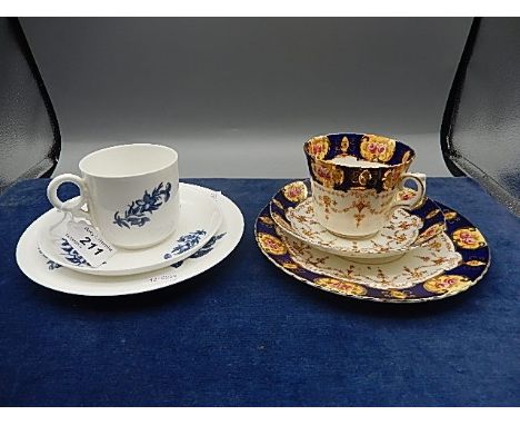 Royal Worcester Trio and another  trio. 