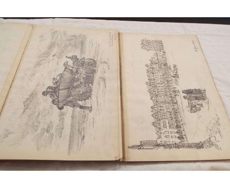 AUSTIN BLOMFIELD (1895 - 1967) two Lechertier Barbe sketchbooks dating to 1940-41, mainly graphite landscape views of his mil