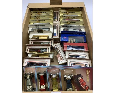 Twenty-seven modern die-cast models by Models of Yesteryear, Days Gone, Solido etc including Historic Racers, promotional veh
