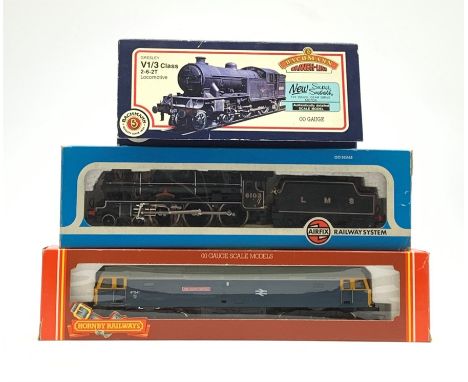 Various Makers '00' gauge - three locomotives comprising Airfix Class 6P/7P Rebuilt Royal Scot 4-6-0 'Royal Scots Fusilier' N