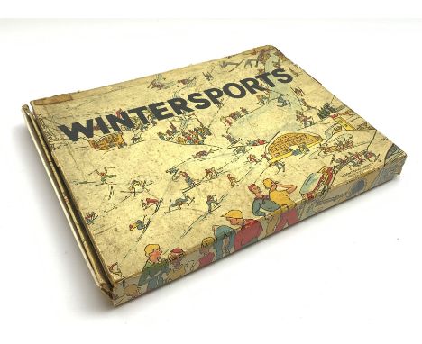  Wintersports ski game by Gibson, with six painted metal figures, instructions and six player's cards, boxed   - Condition Re