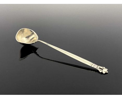 Johan Rohde for Georg Jensen, a Danish Secessionist silver Acorn toddy ladle, Copenhagen 1925, 15cm long, 0.68ozt
