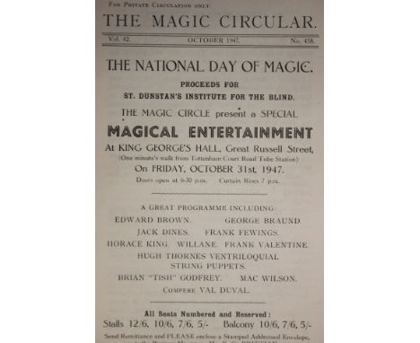 A large quantity of 'Magic Circular' single issue magazines