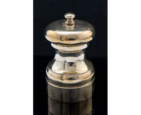 An Elizabeth II silver pepper grinder, Douglas Pell, London 1987, 10cm high