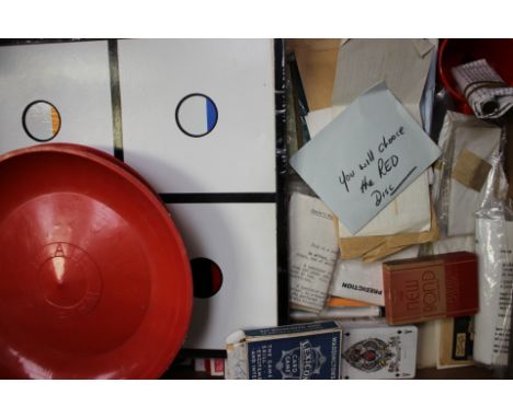 Collection of vintage magic tricks, to include "Piff Paff Poof" (Burtini's Magic Shop, Smethwick, Birmingham), "Mentalism Kit