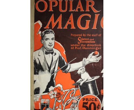 Popular magic and card tricks prepared by the staff of Science and Invention Prof Dunninger vol 1 (1926), vol 2 (Nd), vol 3 (