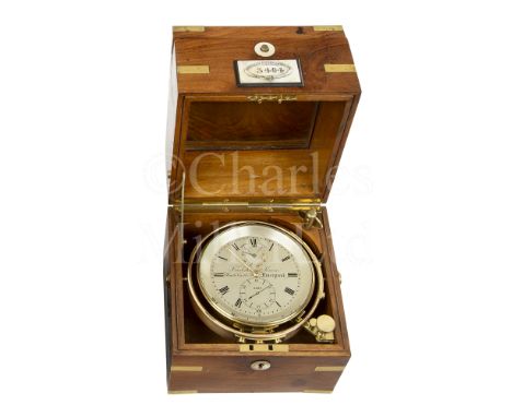 A TWO-DAY MARINE CHRONOMETER BY FRODSHAM &amp; KEEN, LIVERPOOL, CIRCA 1885 the 4in. silvered dial signed as per title and num
