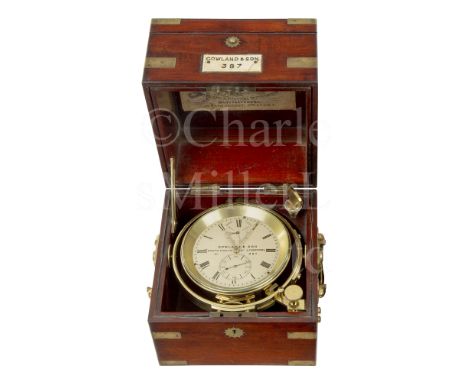 A TWO-DAY MARINE CHRONOMETER BY GOWLAND &amp; SON, LIVERPOOL, CIRCA 1865 the 4in. silvered dial signed as per title and numbe