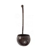Ø A 19TH CENTURY SAILORWORK COCONUT SHELL WATER LADLE