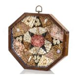 A 19TH CENTURY SAILOR'S SHELLWORK VALENTINE