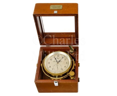 A TWO-DAY MARINE CHRONOMETER BY THOMAS MERCER, ST. ALBANS, 1971 the 4in. silvered dial signed as per title and numbered 27837