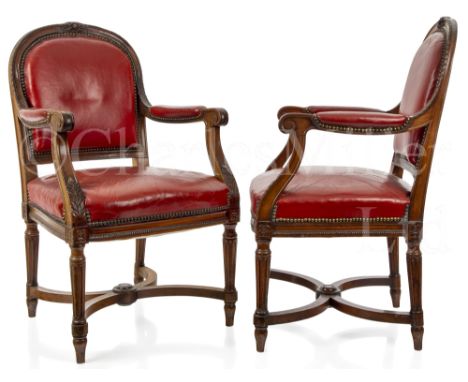 TWO CARVERS FROM THE FIRST-CLASS DINING SALOON OF THE CUNARD LINES R.M.S. BERENGARIA (EX. S.S. IMPERATOR), CIRCA 1912 designe