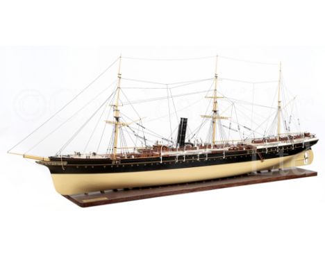 A 1:64 SCALE STATIC DISPLAY MODEL OF THE PASSENGER-CARGO LINER S.S. ANTONIO LOPEZ BUILT BY DENNY BROS FOR COMPAÑÍA TRANSATLÁN