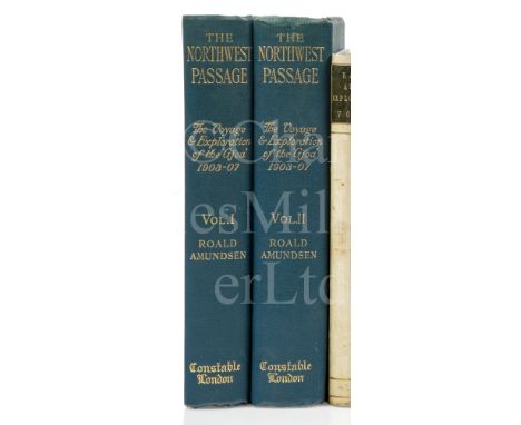 'THE NORTHWEST PASSAGE, BEING THE RECORD OF A JOURNEY OF EXPLORATION OF THE SHIP GJOA 1903-07' by Roald Amundsen, two vol., f