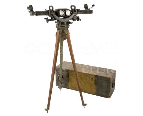A MARK III ANTI-AIRCRAFT RANGE FINDER TELESCOPE BY TROUGHTON &amp; SIMMS, LONDON, CIRCA 1942 stamped on the backplate with ma