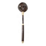Ø A 19TH CENTURY SAILORWORK COCONUT SHELL WATER LADLE