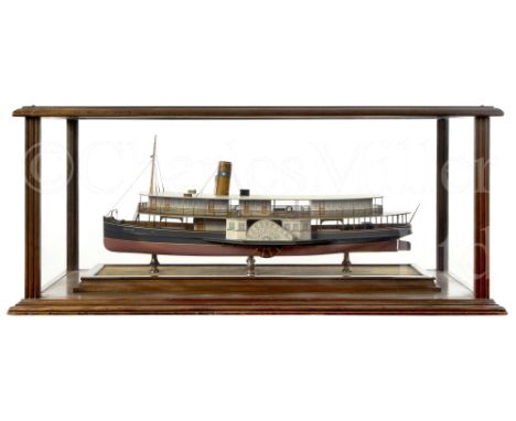 A BUILDER'S MODEL FOR THE BRAZILIAN PASSENGER PADDLE STEAMER CAXIAS BUILT BY HEPPLE, SOUTH SHIELDS, 1912 with 24in. laminated