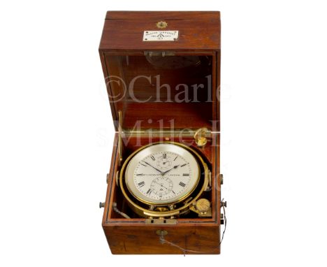 A TWO-DAY MARINE CHRONOMETER BY W.M. LINDQVIST, LONDON, 1917 the 4in. silvered dial signed as per title and numbered 115 and 