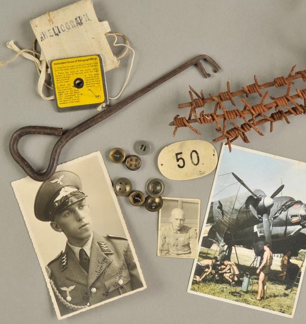 WWII P.O.W. A very varied collection of WWII photographs, documents and...