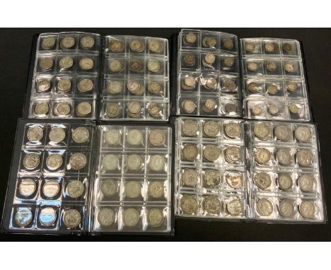 Coins - Victorian and later shillings;  silver three pences;  six pences;  etc 