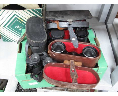 Binoculars - Prinz and Prinzlux 10 x 50. Yashica 7 x 50, Tecnar 16 x 50 visionary:- One Box